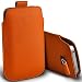 Produktbild Fone-Case (Orange) Qualität PU-Leder Pull Tab Stilvolle Einbau Beutel Hülle für LG K4 (2017)