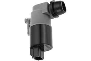 VGOL Pompe de lave-glace à sortie avant de voiture - Noir et gris - 12 V - 2 broches - 853300D121 - Compatible avec Toyota Yaris P13 2015-2021