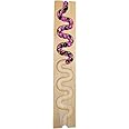 KANCHA Marble Run Track for Toddlers and Babies Snaking Wooden Toy Marble Race Marble Run Race with 4 Glass Marble TM