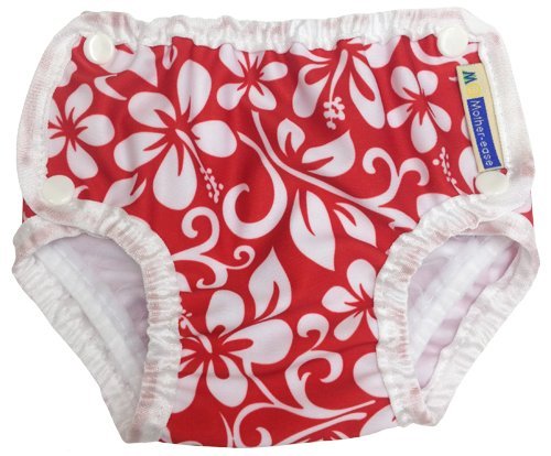 Mother-Ease Swim Diaper - Aloha Red - Small (7-17 Lbs)