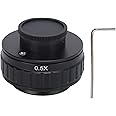 Nimomo Microscope Adapter 0.5X Adapter Lens 38mm C-Mount Adapter Trinocular Stereo Microscope Tube for Digital Camera Focusing