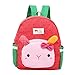Produktbild Longra Kinderrucksack Kindergartentasche Kindergartenrucksack Cartoon Kaninchen Rucksäcke Cartoon Kinder Schulrucksäcke Baby Jungen Mädchen Kleinkind Tier Schule Tasche Rucksack (Watermelon Red)