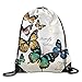 Produktbild MISYRC Butterfly Colorful Monarch Butterflies Shades and Shadows Ombre Drawstring Bags Jogging Backpack for Teens College