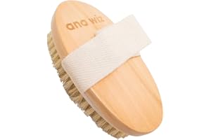 Ana Wiz – Brosse pour corps en bois de lotus avec poils de sanglier naturels, 100 g