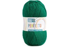 GENERICO Lana acrilica morbida Perfetto Mez Cucirini, filato per uncinetto, lavoro a maglia, tappeti e hobby creativi, gomitolo da 50gr, 133 metri (Giada P8246)