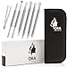 Ora Natural - 6 Surgical Extractor Facial Tool with Tweezers Included - Remove Blackheads, Whiteheads, Comedones, Acne or any Facial Impurities