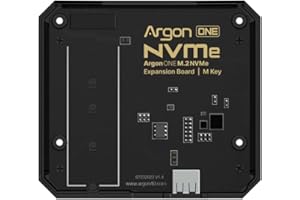 ARGON FORTY Argon ONE M.2 NVME - Placa de expansión para Raspberry Pi 4 | Soporta M-Key M.2 NVME SSD | Solo compatible con fundas Argon ONE V2