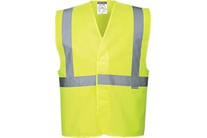 Portwest Gilet 1 bande & baudrier, Couleur: Jaune, Taille: S/M, C472YERS/M