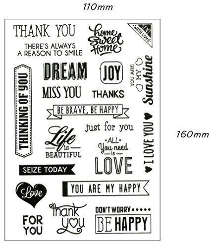be fancy! Silikonstempel Set – Clear Stamps – Stempel – 50-teilig – transparent - 4