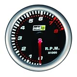 Zündung aus: Glas schwarz Raid HP Night Flight 660264 Zusatzinstrument Drehzahlmesser