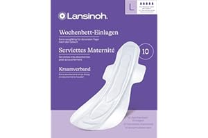 Lansinoh Wkładki do łóżka tygodniowego – 10 sztuk – bardzo chłonne i oddychające – do intensywnego przepływu tygodnia i pierwszych dni po porodzie
