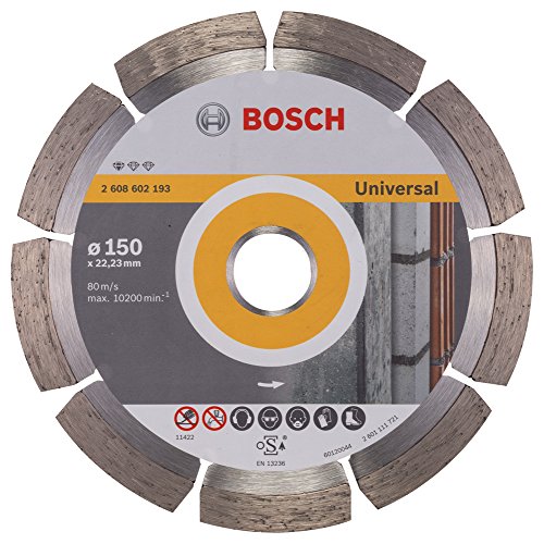 BOSCH Diamanttrennscheibe Standard für Universal, 150 x 22,23 x 2 x 10 mm, 1-er Pack, 2608602193