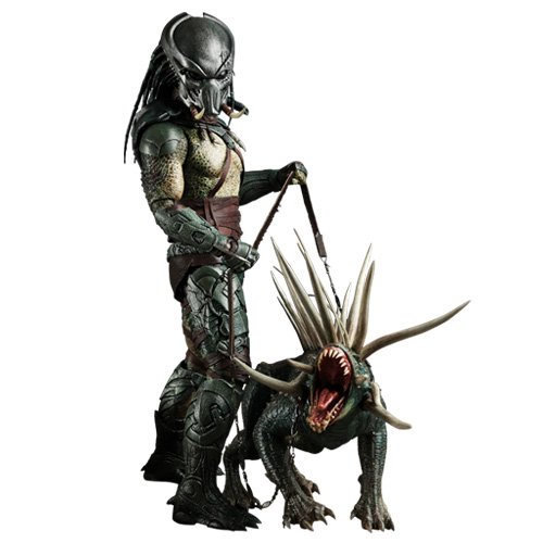 Predators (2010 Movie) Sideshow Collectibles Predator Hot Toys 12 Inch Deluxe Figure Tracker Predator