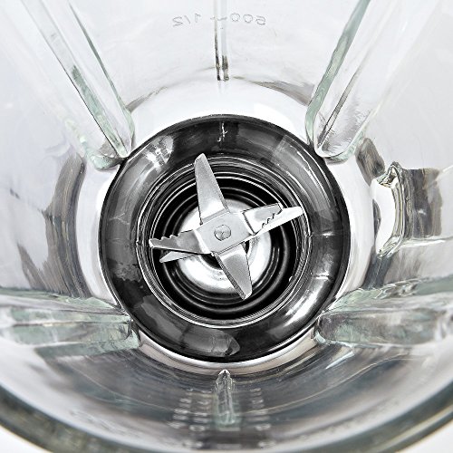 WMF STELIO Standmixer 1,5 l, 600 W, 6 Edelstahlmesser, Glaskrug, variable Geschwindigkeitseinstellung, cromargan matt/silber - 5