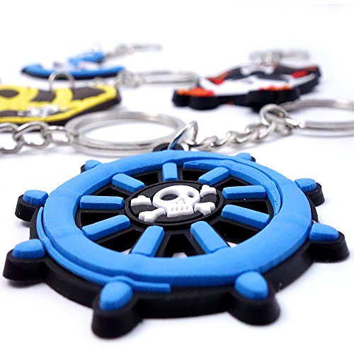 German Trendseller® – 6 x Piraten – Party – Anhänger ┃ Kindergeburtstag ┃ Mitgebsel ┃ Piraten Party ┃ 6 Stück - 3