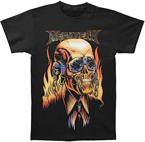 Pliuegy Megadeth Men's Vic Rattlehead T-shirt Black