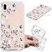 Produktbild Everainy Huawei P20 Lite Hülle Silikon Transparent Gummi Neu Cover Hüllen Kompatibel für Huawei P20 Lite Handyhülle Stoßfest Durchsichtig TPU Stoßstange Schutzhülle (Weiß Blume)