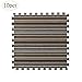 Price comparison product image junjunli Suede Carpet Plush Puzzle Stitching Foam Mat (10 Pieces/Set) Bedroom Full Covered Suede Carpet Plush Puzzle Thicken Thickened Square Tatami Cut and Washed Plaid Stripes