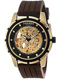 Akribos XXIV AKR444YG - Reloj de pulsera Hombre, Caucho, color Marrón