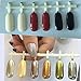 Born Pretty 6pcs/set Shinning Mirror Nail Glitter Powder Nail Art Chrome Pigment Black UV Gel Kit with brush