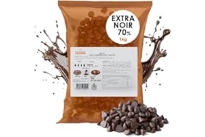 Cobertura Chocolate Negra - Extra Noir 70% Trapa - Bolsa Kilo - Gotas Chocolate Negro 70%