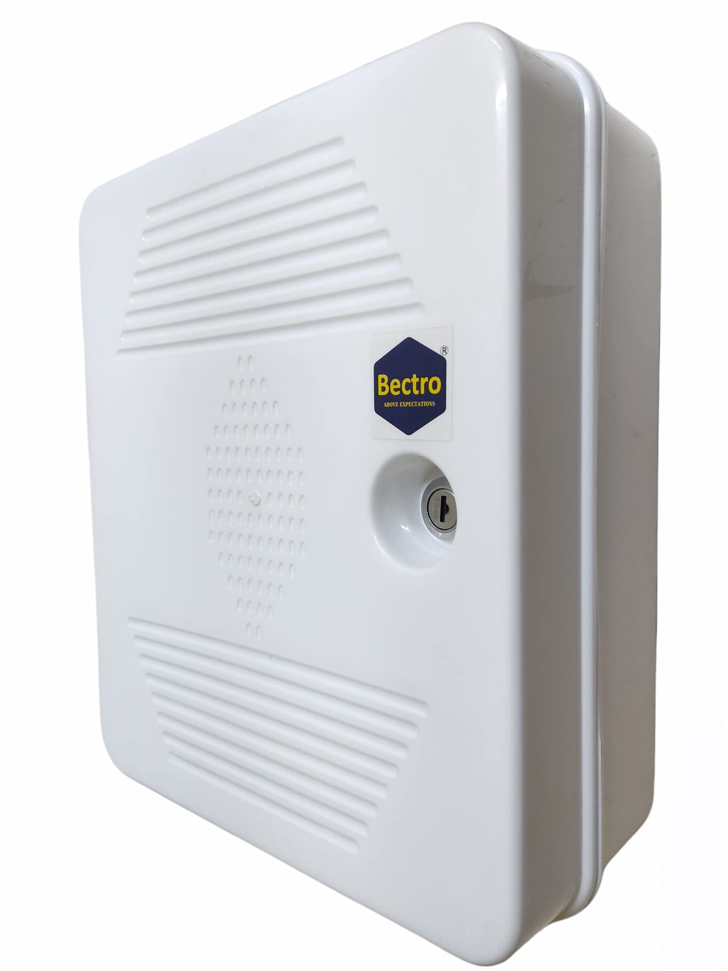 Raise 1U DVR/Server/Network Cabinet Box/Rack for CCTV DVR/NVR/POE Switch and CCTV SMPS Smart Management with Power Socket Ideal for 4/8 Channel CCTV System (White and Grey)