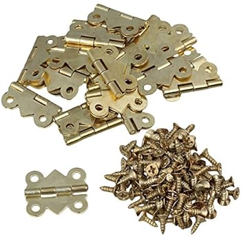 20Pcs Mini Eisen Schmetterling Scharniere für Schränkchen Schublade Tür