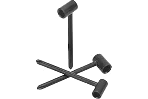 RENGU Narzędzie do Regulacji Szyi Gitary, Uniwersalny Klucz do Pręta Kratownicowego 3 szt. Lekki do Konserwacji (Czarny 6.35 MM + 7 MM + 8 MM trzy zestawy)