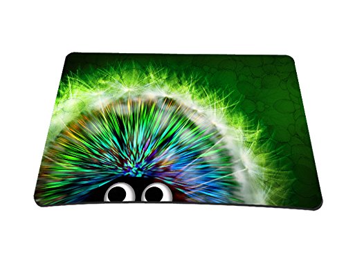 Silent Monsters Canvas Laptoptasche 43,9 cm (17,3 Zoll) mit Mauspad, Design: Green Hedgehog - 7