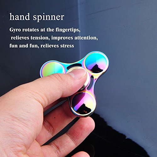 Rainbow Metall High Speed tri-spinner zappeln Spielzeug Hand Spinner Spielzeug - 4