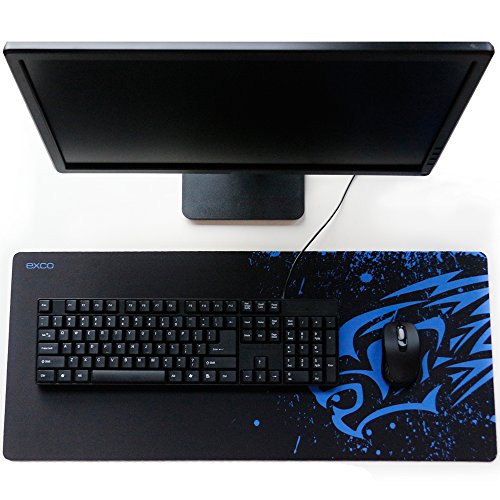 Exco - Alfombrilla gruesa de goma antideslizante para rat n muy grande para juegos con dise os para jugadores y trabajadores de oficina XL Blue Leopard reviews Exco - Alfombrilla gruesa de goma antideslizante para rat n muy grande para juegos con dise os para jugadores y trabajadores de oficina XL Blue Leopard