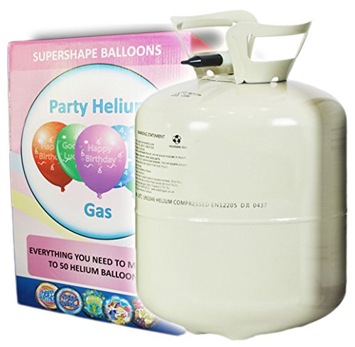 Helium Ballongas 420 Liter XXL Einwegflasche für Ballons aus Latex oder Folienballons. Versand von Haus der Herzen