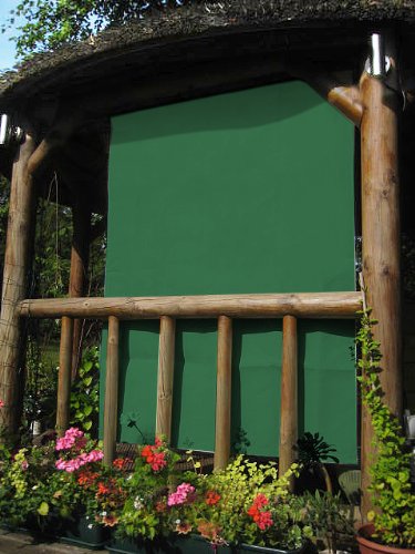 1.6m Rectangle Green Side Shade for Wooden Structure