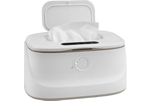 LIROPAU Scaldasalviette umidificate per bambini, 3 temperature e 3 luci notturne calde, riscaldamento rapido, ricarica USB, scaldasalviette portatile per bambini in auto, casa, cameretta dei bambini