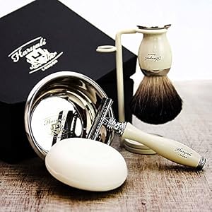 Haryali London Shaving Kit – 5 Pc Shaving Kit – Double Edge Safety Razor - Best Badger Badger Shaving Brush – Shaving… - Image 3