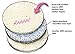 TechnoTec® 6 X Bamboo Organic Reusable Soft Breast Pads Waterproof Washable Super Absorbent (White / Cream)