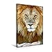Produktbild Calvendo Premium Textil-Leinwand 30 cm x 45 cm hoch, Ein Ganzer Kerl - Majestätischer Löwe mit imposanter Mähne | Wandbild, Bild auf Keilrahmen, Fertigbild auf Reserve, Kenia, Afrika Tiere Tiere