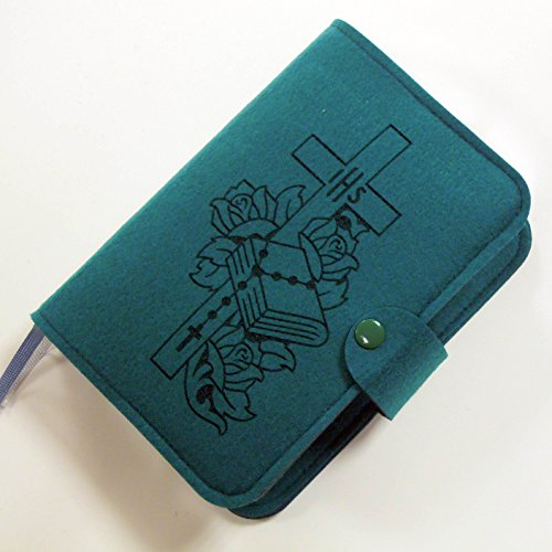 Preisvergleich Produktbild Farbklecks Collection - Gotteslobhülle smaragd - Motiv 10 - personalisierbar mit Namen - Gotteslob Buchhülle - Gotteslobumschlag