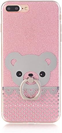 iPhone 7 Plus Case, Ulreon Ultra Slim Thin Lightweight Cute Design 360 Degree Rotating Ring Grip Kickstand Shockproof Protective Anti Scratch for iPhone7 Plus 5.5inch (PINK)