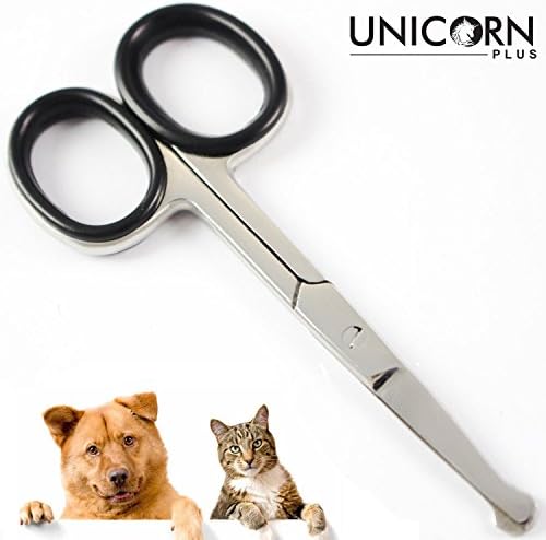 Pet Grooming Scissors Grooming Ear/Face Scissors 3.5 Inch Grooming Ear/Face/Paw Scissors By Unicorn Plus