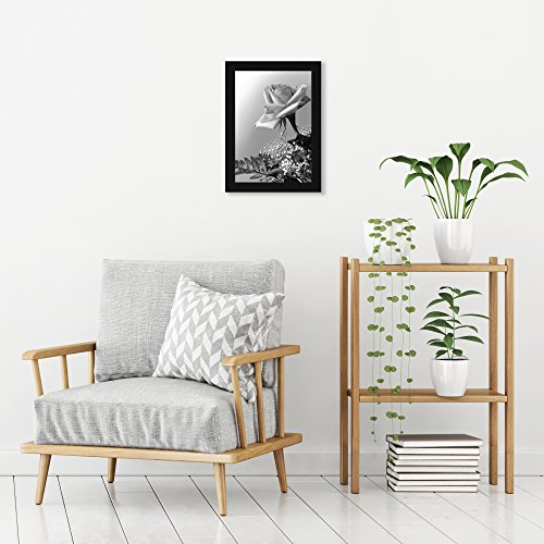 A4 (210x297mm) Schwarzer Bilderrahmen mit Glasfront – Geeignet für Bilder mit Abmessungen von 21×29 - 6