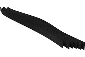 Brandalo® veganes Leder - waschbares Papier - 6 Streifen 3x100cm bei 0,55mm Dicke - Waschpapier - Lederpapier - handmade label gestalten - DIY zum nähen, basteln, plotten, bedrucken uvm. - Schwarz