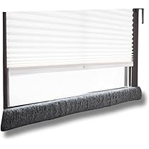 Paraspifferi Per Porte E Finestre Fino A 120 Cm - Lavabile - Risparmio Energetico - Grigio - Extra Lungo - Foto 5