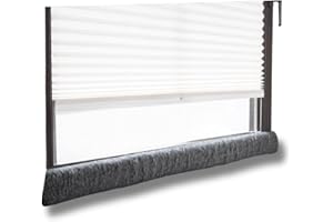 K. & N. Schurwolle 551 Paraspifferi in Lana Vergine per finestre, 150 cm, Antracite