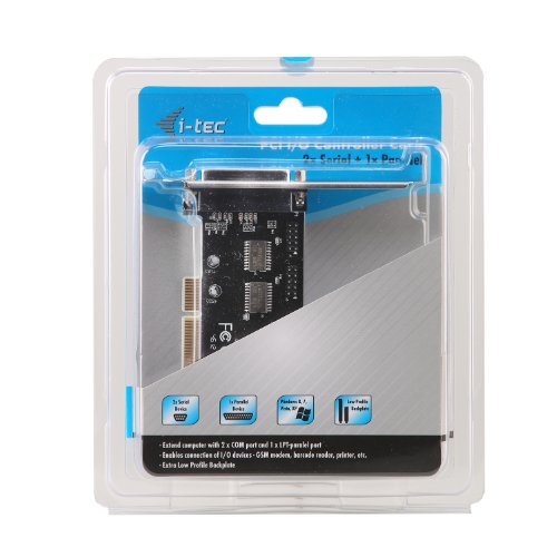 I-TEC PCI Karte 2x seriell 1x parallel Adapter Ausgang zusaetzliche Slotblende fuer RS232 - 3