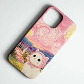 Uyumlu Premier Kalite &Ouml;zel &Uuml;retim High Kalite Baskılı Silikon Telefon Kılıfı (Şeker Kedi, iPhone 15)