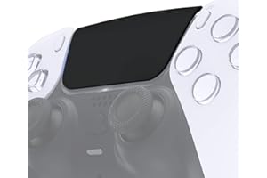 eXtremeRate Black Soft Touch Replacement Touchpad Cover Compatible with ps5 Controller BDM-010 020 030 040 050, Custom Part Touch Pad - Controller NOT Included