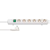 Brennenstuhl Comfort Line Plus Serisi 6 Soketli D&uuml;z Stil 2 Metre Uzatma Priz Beyaz
