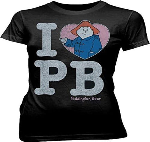 TVstoreonline Paddington Bear I Heart Love Pb Distressed Black Toddler Youth T-Shirt Tee (4T)