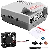 GeeekPi Retro Gaming Nes3Pi Caso per Raspberry Pi 3 Modello B/B+, 2B/3B/3B + Custodia con Ventola di Raffreddamento Raspberry